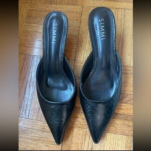 Black Simmi London Kitten Heels